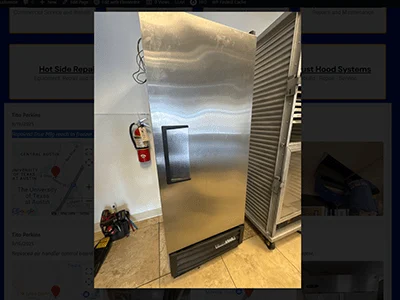 Repaired True Mfg. Reach-In Freezer