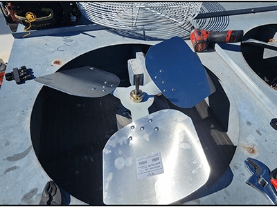 Replaced Broken Condenser Fan Blade
