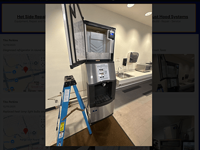 Cleaned and Serviced Ice Machin