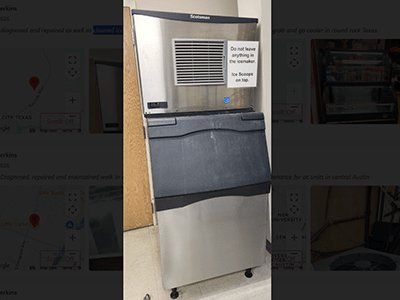 Cleaned and Repaired Ice Machine