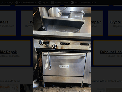 Diagnosed Repairs for a Commercial Oven