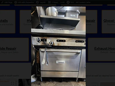 Diagnosed Repairs for a Commercial Oven