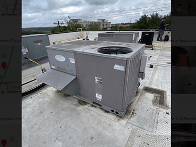 Carrier RTU Condenser Fan Motor Replacement in Austin, TX