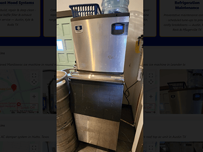 Manitowoc Ice Machine Deep Clean & Leak Repair – Leander, TX