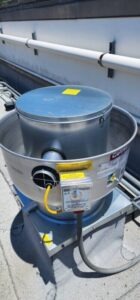 Performed commercial kitchen exhaust fan replacement for Encantada in Austin TX after installation of a new dishwasher exhaus...