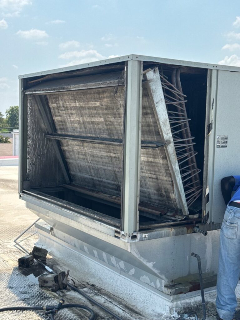 Cleaned RTU AC Coils.