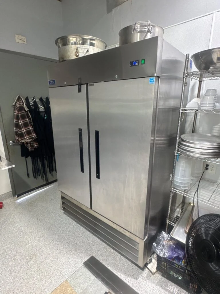 Repaired 2 door commercial cooler.