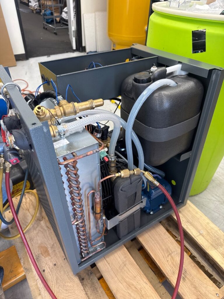 Chiller refrigerant retrofit.