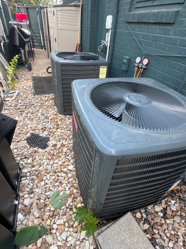 Diagnosed AC units at Austin Bar.