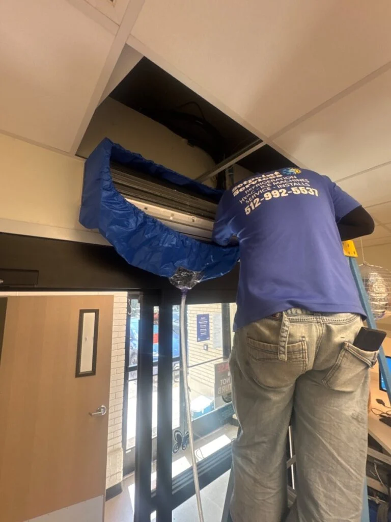 Mini Split Evaporator Coil Cleaning