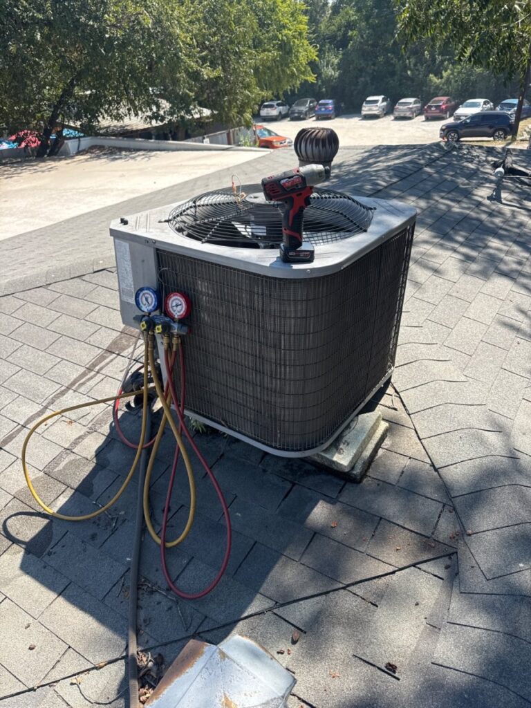 Repaired AC unit in South Austin Tx.