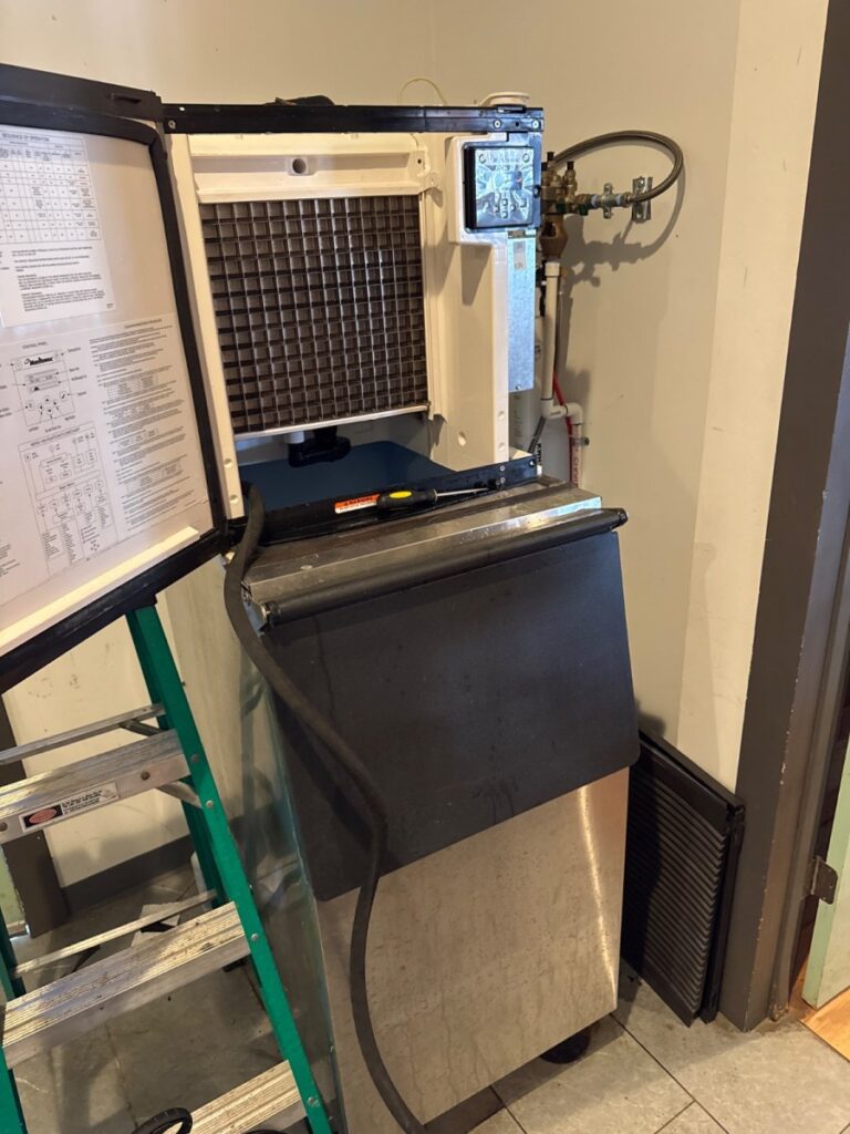 Cleaned ice machine in Leander Texas.