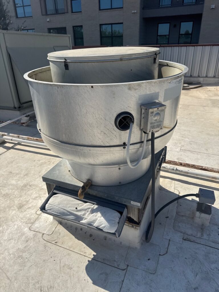 Repaired exhaust hood at Tumble 22 in North Austin, Texas