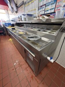 Repaired pizza prep table in Taylor, Texas