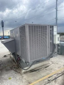 Replaced compressor on carrier RTU air conditioning unit in round rock Texas
