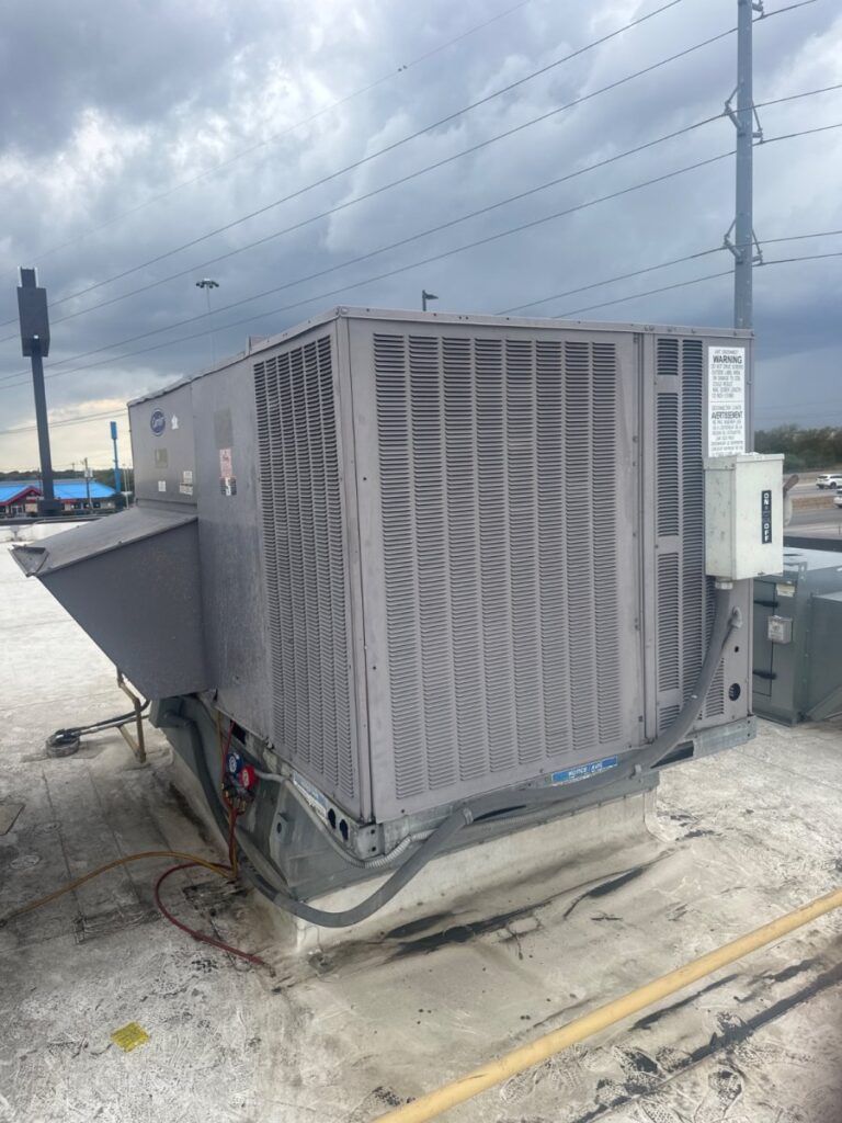 Replaced compressor on carrier RTU air conditioning unit in round rock Texas