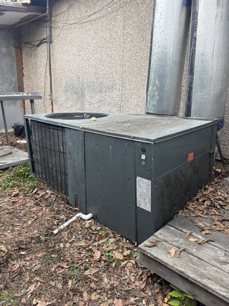 Repaired superduper old AC in Austin, Texas