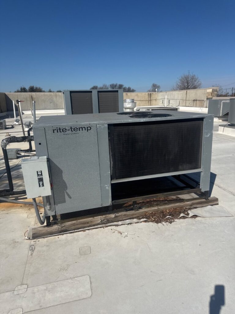 Quoted repair for a right temp water chiller in Austin, Texas