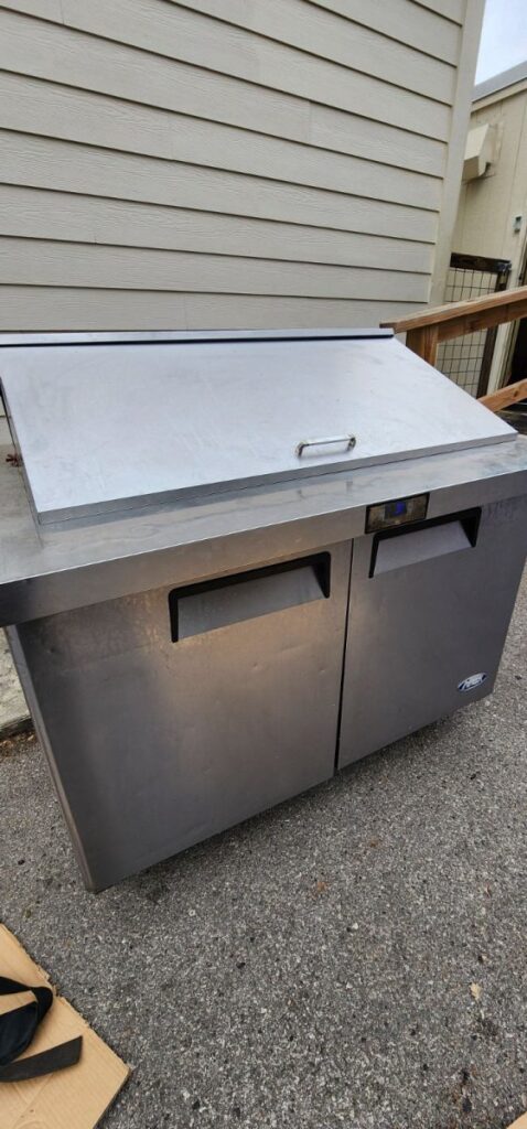 Diagnosed and repaired reach in prep table in south Austin