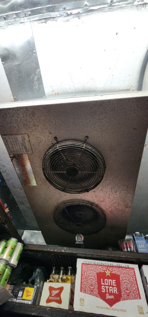 2215: Diagnosed, repaired and maintained walk in cooler in south Austin