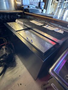 Repaired reach in cooler at Lil Woodrow’s in Austin, Texas.