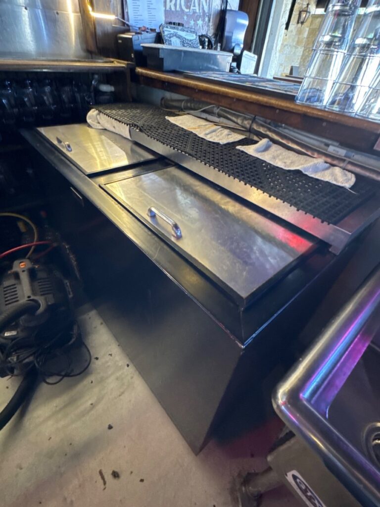 Repaired reach in cooler at Lil Woodrow’s in Austin, Texas.