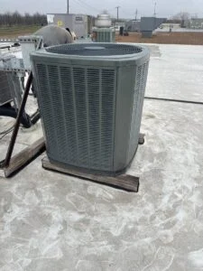 Repaired Domino’s AC unit in Taylor, Texas