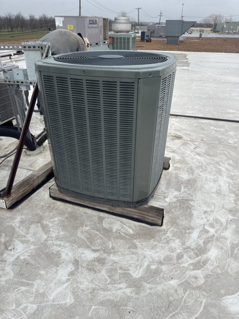 Repaired Domino’s AC unit in Taylor, Texas