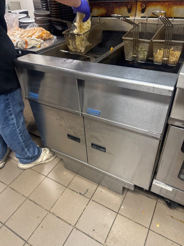 Repaired Petco fryer at Austin Texas airport.