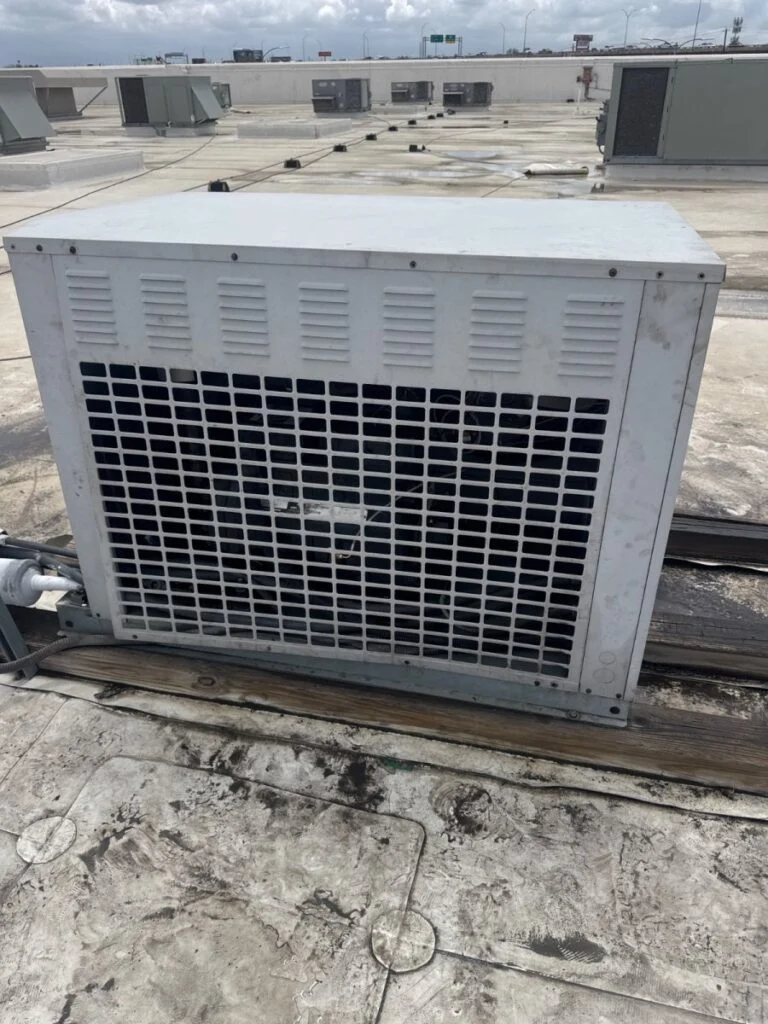 Repaired refrigerant leak on walk-in freezer turbo air in Austin, Texas