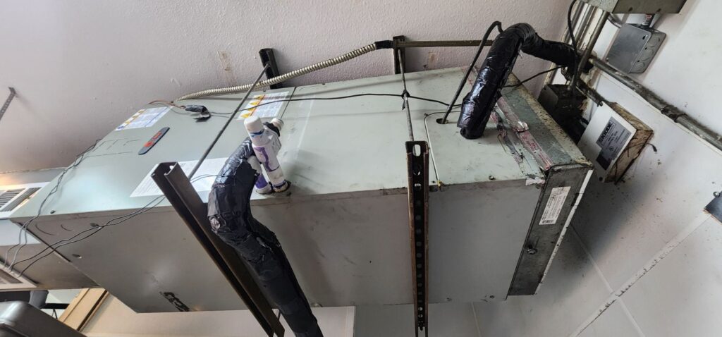 Diagnosed and repaired trane split ac unit in Austin tx.