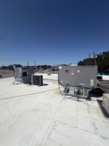 Completed a commercial rooftop HVAC repair on a Trane packaged rooftop unit serving Coast To Coast Distribution in Austin, Te...
