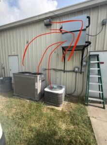 Performed commercial HVAC preventative maintenance on two split-system air conditioning units at Domino's Pizza in Manor, TX...