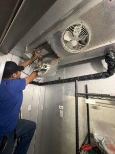 Setpoint Services performed commercial walk-in freezer repair in Austin, Texas on a Kolpak R-404A refrigeration system that h...