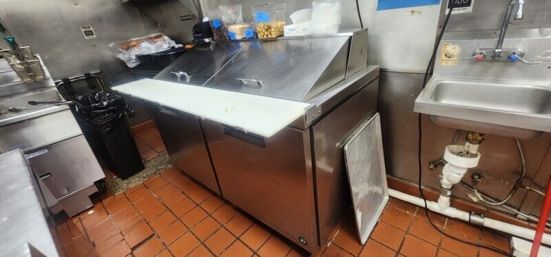 Setpoint Services inspected a True commercial prep table/refrigeration unit at Scholz Garten in Austin, Texas after finding t...