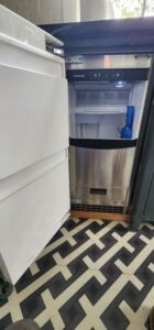 Setpoint Services performed residential ice machine preventive maintenance on a Scotsman SCCP50MB-1SS undercounter ice machin...
