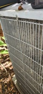 Setpoint Services performed residential air conditioning repair and maintenance on a central AC system, model 24ABA424A003101...