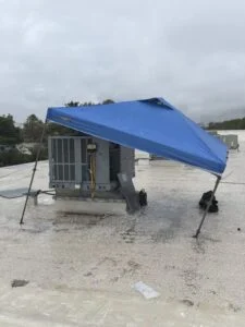 Setpoint Services inspected and serviced two 5-ton commercial rooftop HVAC units at Renzo Gracie Austin on Airport Boulevard...