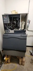 Setpoint Services performed commercial ice machine preventive maintenance and deep cleaning on an integrated ice machine, mod...