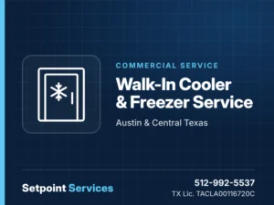 Walk-in cooler and freezer service in Austin, TX